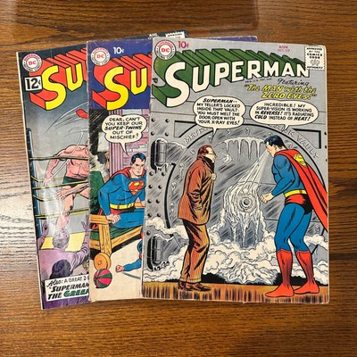 Superman 3-Issue Lot, 117 (1957), 131 (1959), & 135 (1962)
