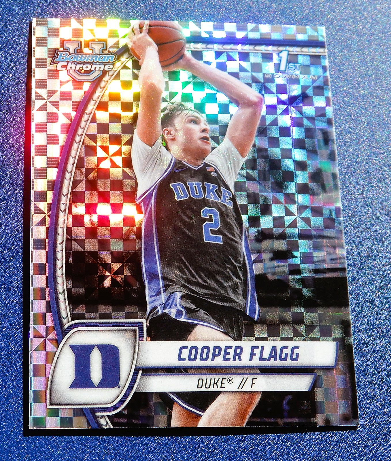 2024-25 1st Bowman University Chrome * Cooper Flagg Rookie ' X- Fractors #16