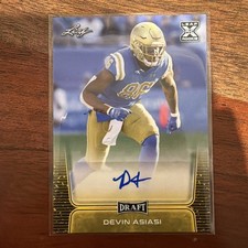 2020 Leaf Draft - Autographs Devin Asiasi #BA-DA1 Gold (AU, RC)