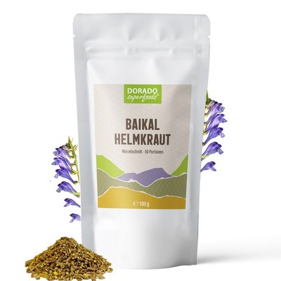Baikal Helmkraut Wurzelschnitt Tee - 100 g | Dorado Superfoods