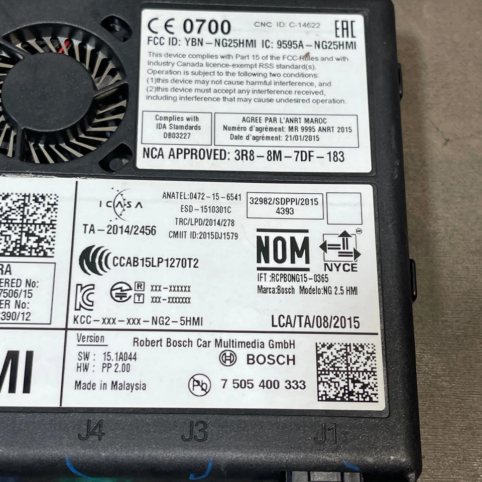 16-17 CADILLAC XTS - ЧЕЛОВЕКО-МАШИННЫЙ ИНТЕРФЕЙС HMI МОДУЛЬ УПРАВЛЕНИЯ OEM 23415901 - Изображение 3 из 4