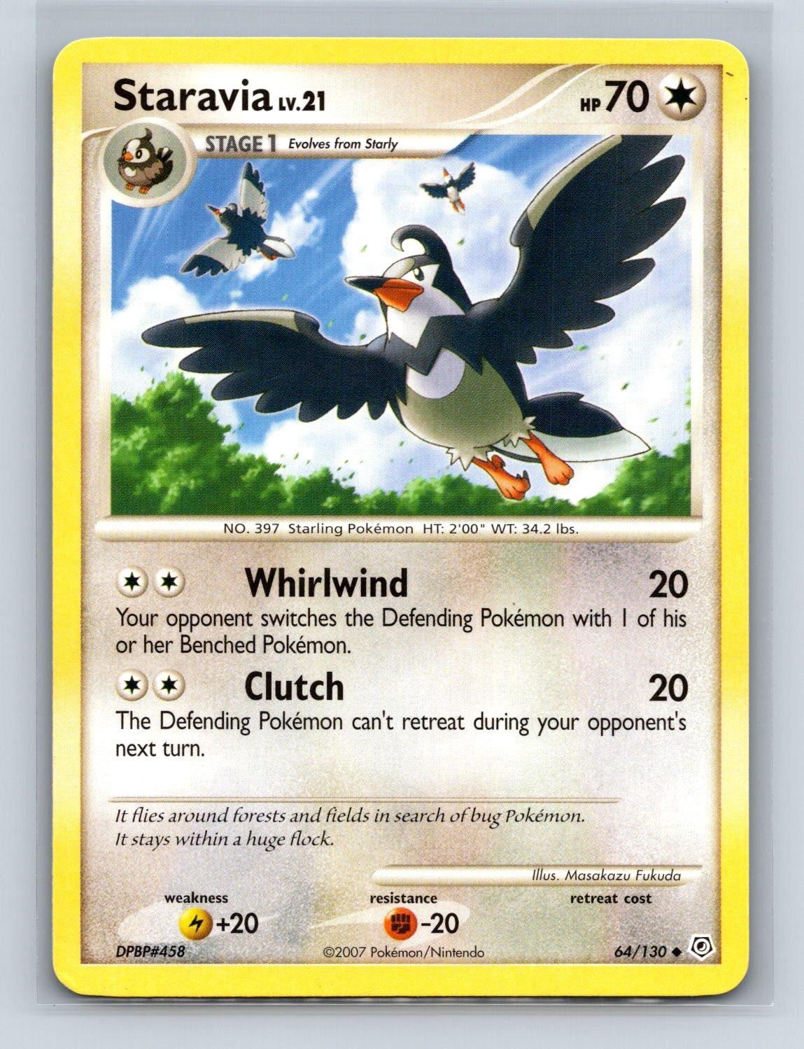 STARAVIA 64/130 UC DIAMOND & PEARL POKEMON LP