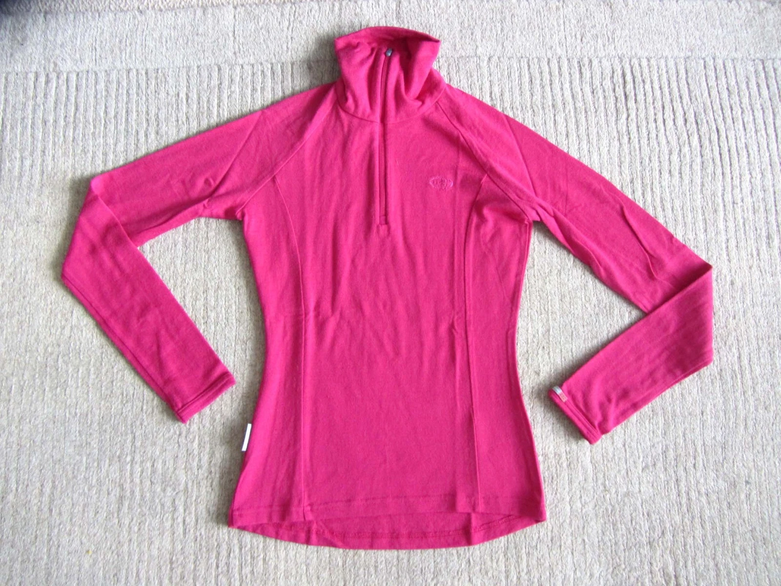 ICEBREAKER 260 100% Merino Wool Zipped Top Size XS Ice breaker Baselayer