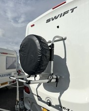 Motorhome Spare Wheel Ford Swift Voyager with Thule Bike Rack and Wheel Bracket