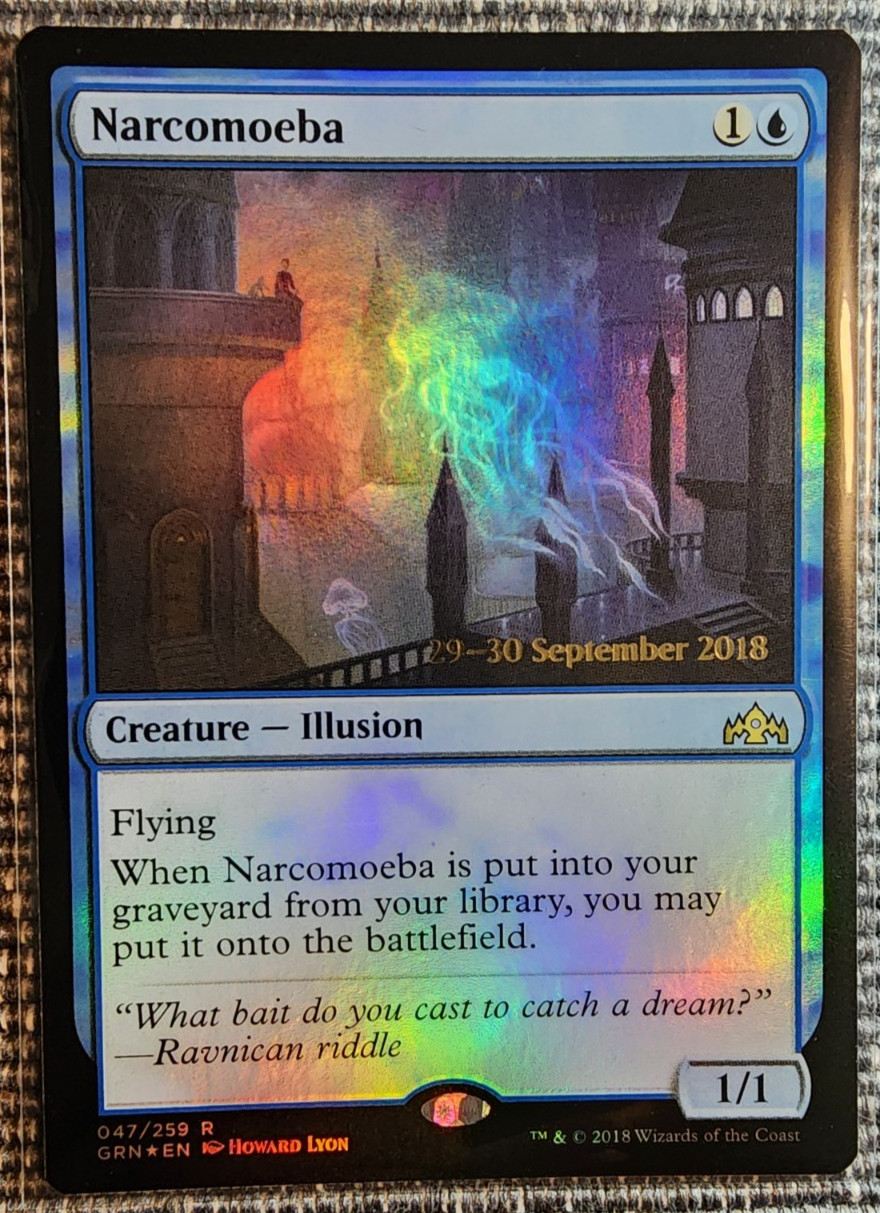 2018 MTG Guilds of Ravnica Narcomoeba 047/259 Pre-release Promo Foil Raw NM