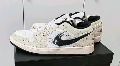 Nike Air Jordan 1 Low SE/Sail-Black-Total Orange/Euro 46 Neu