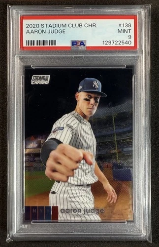 2020 Topps Stadium Club Chrome Aaron Judge SP PSA 9