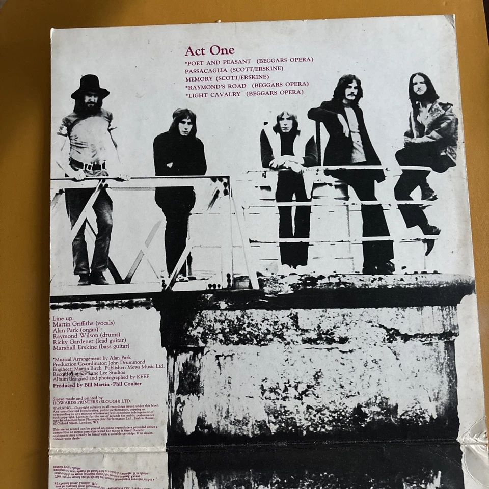 Beggars Opera - Beggars Opera Act One - 1970 First Press VG+/VG - Bild 3 von 4