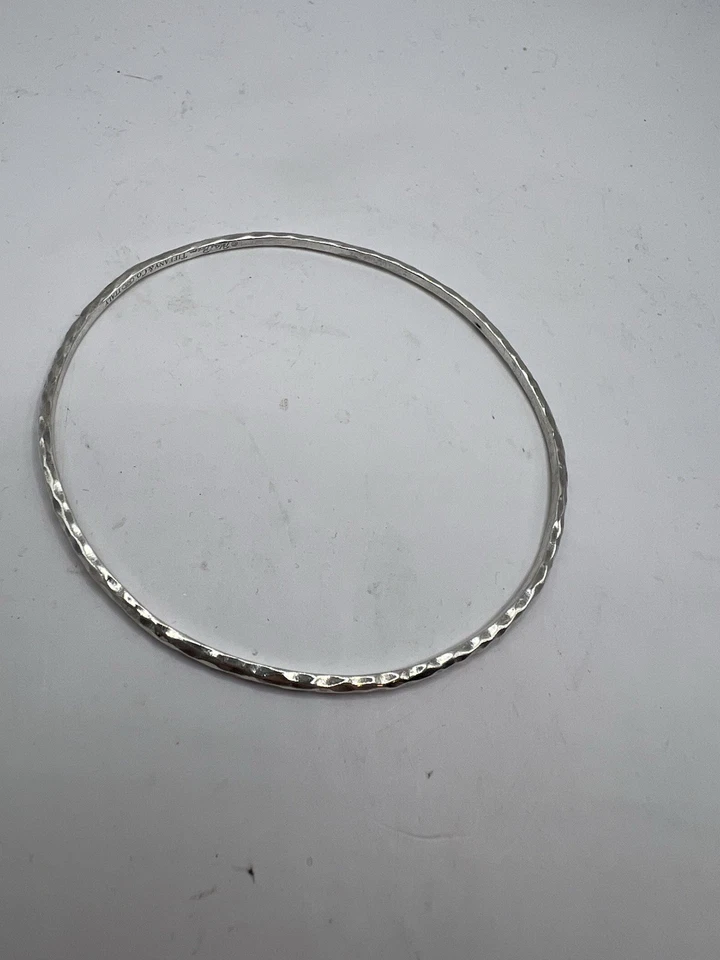 Brazalete y bolsa Tiffany & Co de plata esterlina Paloma Picasso martillado 925 Foto 4 de 4