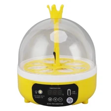 Mini Egg Incubator, Temperature Control Digital Incubators, 4 Eggs Candler Po...