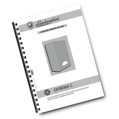 FEROLLI LAMBORGHINI CALORECLIMA - EXTREMA C - USER INSTALLATION SERVICE MANUAL