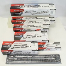New Snap-On Aviation Maintenance Tool Lot 8 Pc Ratchet Socket Screwdriver Set
