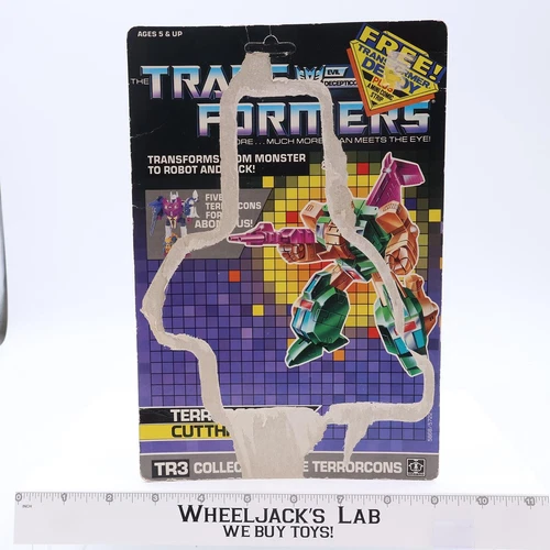 Cutthroat Cardback 1987 Vintage Hasbro G1 Transformers Action Figure