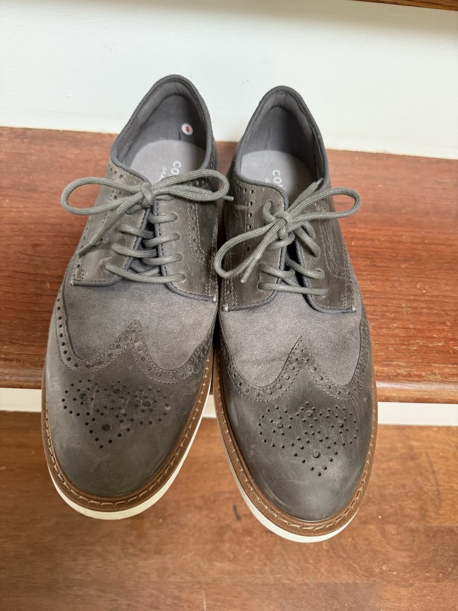RARE Cole Haan Grand Evolution Oxfords – Grey Suede 10.5 Shop Grey Mens Cole Haan Grand Evolution Shortwing Oxford  main image 3