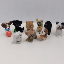 Puppy In My Pocket Dog Figure Lot MEG Mini Toy Figures Collectible Set 9
