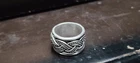 Solid 925 Sterling Silver Wide Rope Spinner Ring Handmade Ring For Men & Women