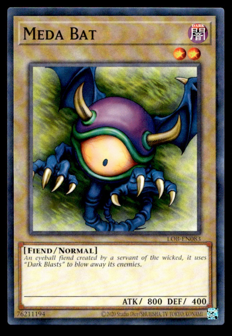 Meda Bat - LOB-EN083 - YuGiOh