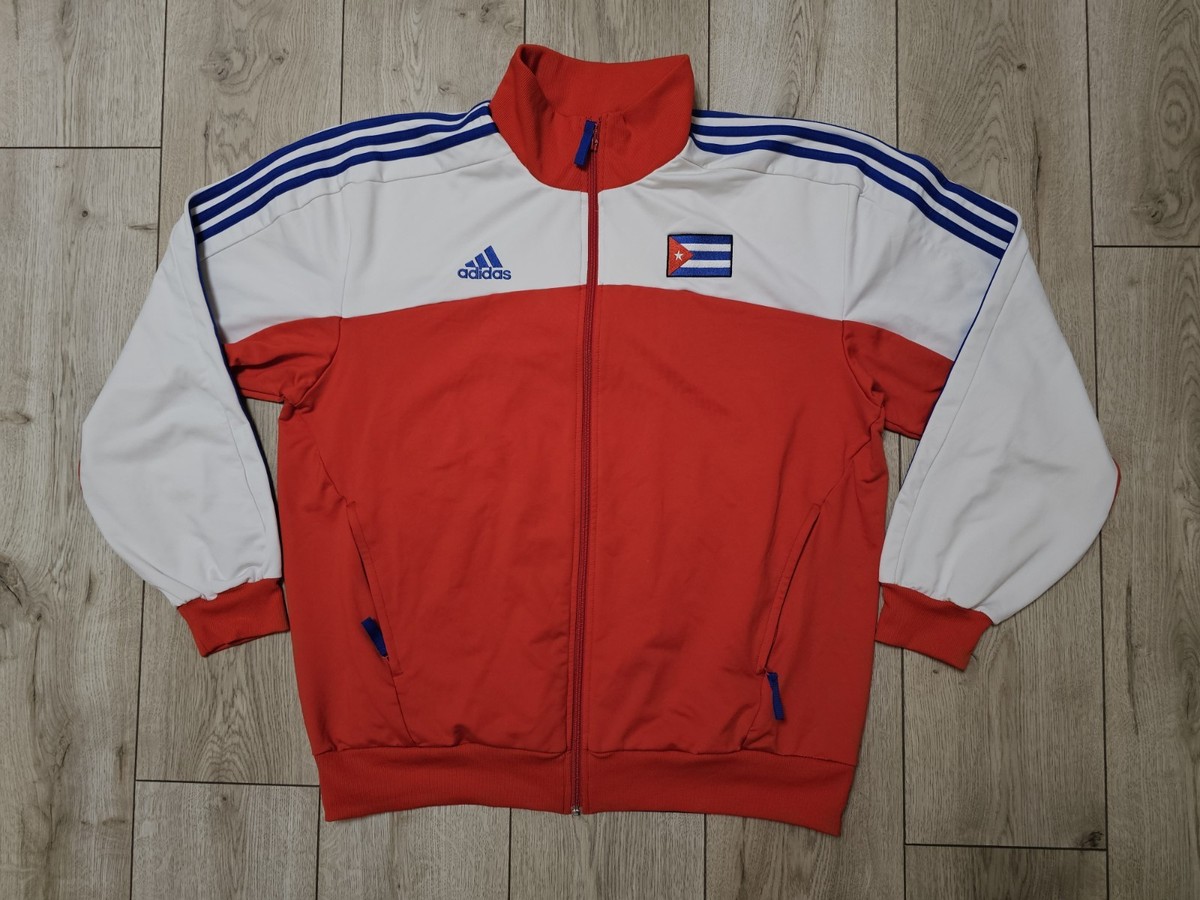 CUBA 2007 VINTAGE OLYMPIC TEAM FOOTBALL JACKET TRAINING JACKET ZIP