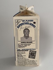 James Wilder Buccaneers 1986 Challenge NFL Players Milk Carton #19 Missouri
