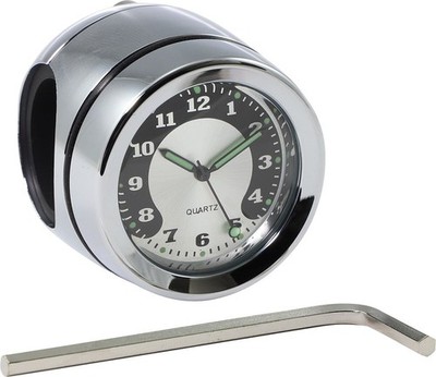 DRAG SPECIALTIES fuer Harley Davidson BAR MOUNT CLOCK CHROME CLOCK CHR 1 BAR O91