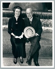 JOHN D. ROCKEFELLER Junior & MARTHA BAIRD ALLEN HIS WIFE 1951 VINTAGE PHOTO