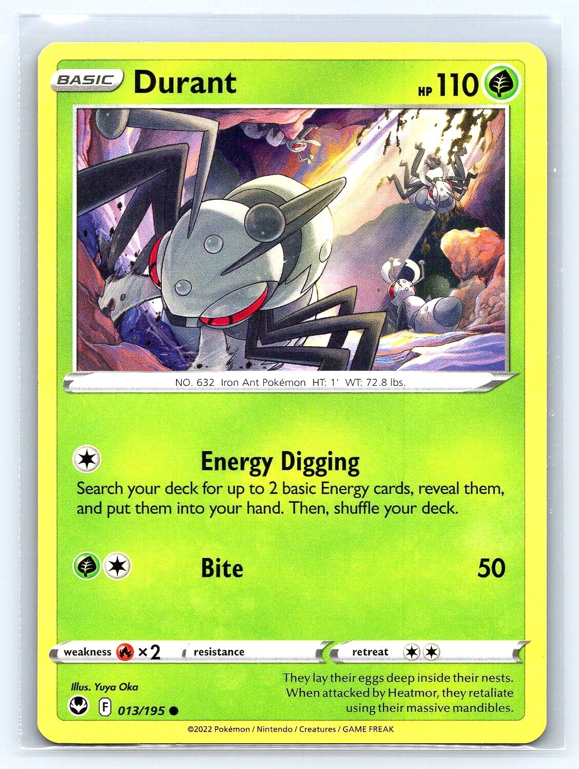 Durant 13/195 - Silver Tempest Common Pokemon Card TCG