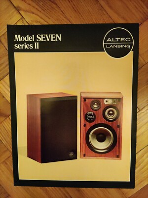 Altec Lansing Model Seven 7 series II - Prospekt Brochure 2-seitig ORIGINAL