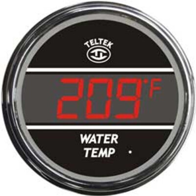 Teltek Red Water Temperature Gauge for 2006 & Newer Peterbilt | 109.6