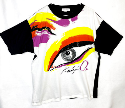 Kansai O2 Yamamoto T-Shirt Made In Japan Short Sleeve Sequins Multicolor XL/2XL