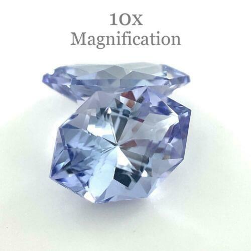 Collana In Oro Bianco 18k Con Ciondolo Doppio Contorno In Diamanti E Tanzanite Ovale Ref Ccon1948bbt 3943 - Foto 12