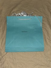 X 5 AUTHENTIC Tiffany  Co. Gift Bags Large Size New And Great For Gifting