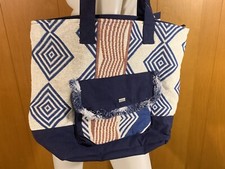 New Roxy Boho Beach Huge Tote Shoulder Bag Purse Heart By The Sea $64