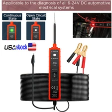 Car Electrical Circuit Tester Probe Voltage Continuity Test Light 6V 12V 24V DC