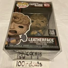 Funko Pop Leatherface #1673 Texas Chainsaw Massacre SCARE FAIR 2024 w/ Protector