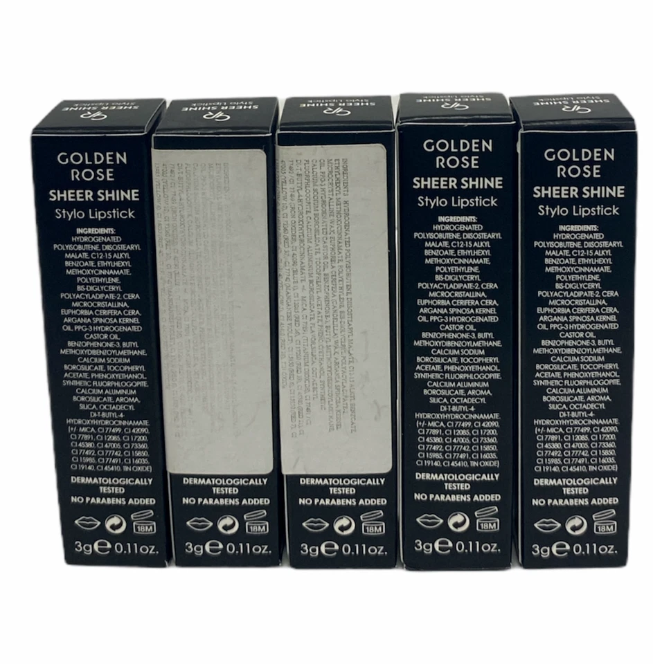 Golden Rose Sheer Shine Stylo Lipstick (0.11oz/3g) NEW; YOU PICK! - Image 2 of 2