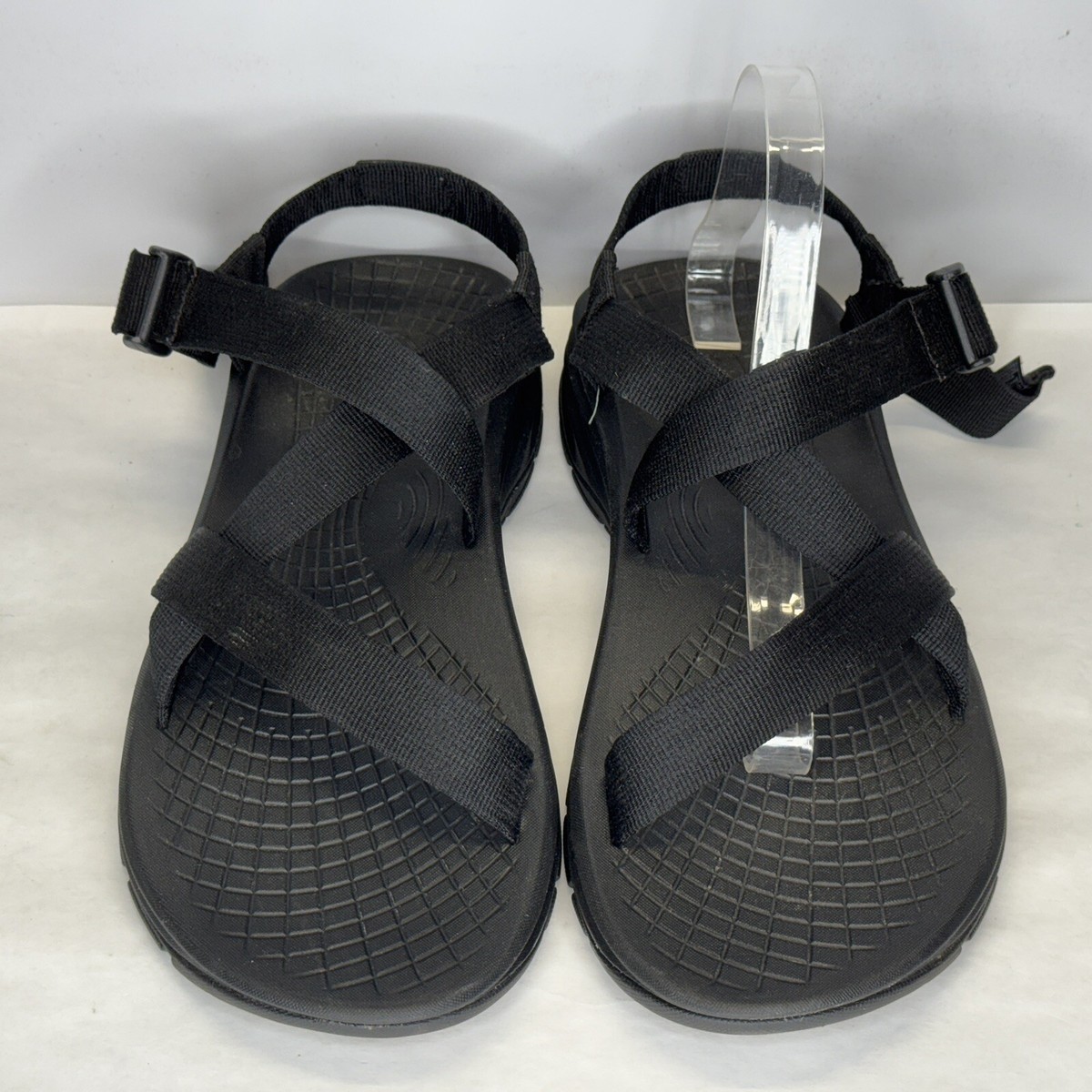 Chaco ZVolv Sandals Mens Sz 12 Solid Black Adjustable Strap 