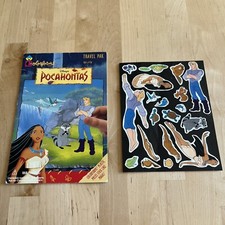 Vintage 90  s Disney Pocahontas Colorforms Play Set 379 River John Smith