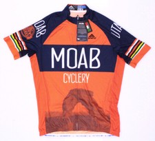 NWT - ASCEND Men's 'VOLARE ELITE' Orange Multi SHORT-SLEEVE FULL-ZIP T-SHIRT-XXL