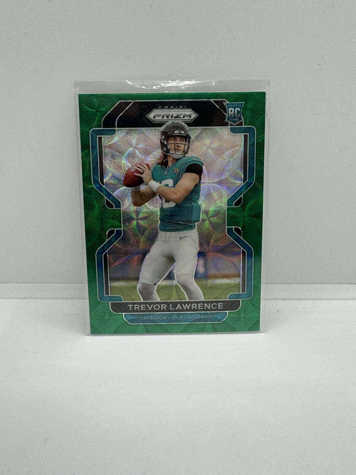 Trevor Lawrence 2021 Prizm Green Scope Rookie SSP /75 #331 Jax Jags