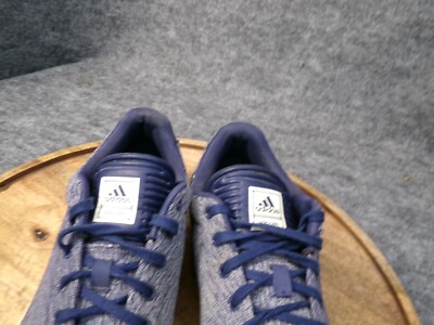 adidas Mens Adicross Classic Blue Spikeless Golf Athletic Shoes