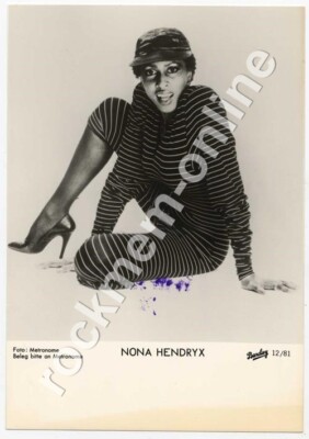 Nona Hendryx Barclay Record Co. Promo Photo Dec '81