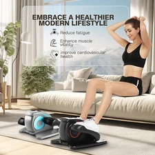 2025 Under Desk Elliptical Upgraded Ellipse Leg Exerciser Seated Remote Control