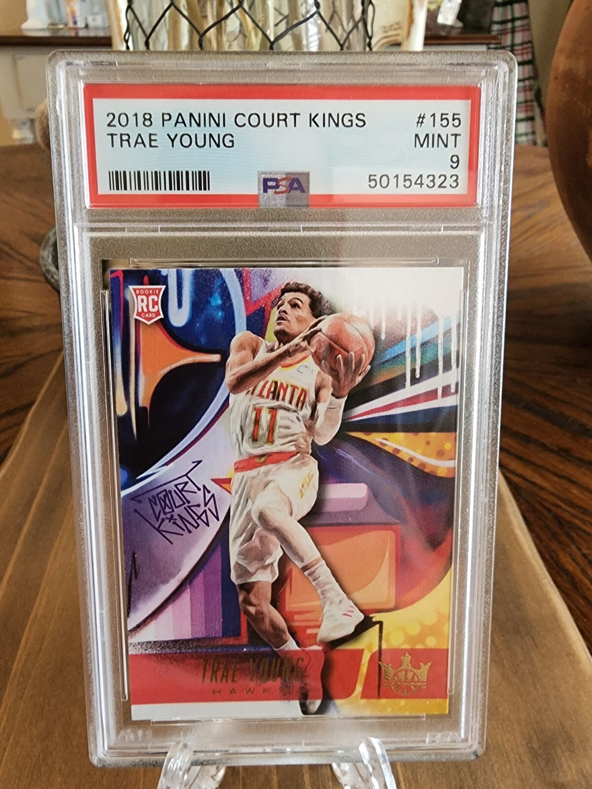 TRAE YOUNG 2018 PANINI COURT KINGS LEVEL II ROOKIE RC #155 PSA 9 MINT