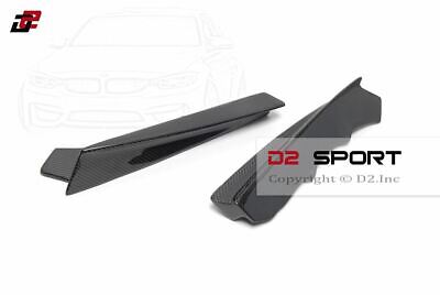 2Pcs Rear Bumper Spat Splitter Addon Apron For BMW F82 M4 PSM Style Carbon Fiber