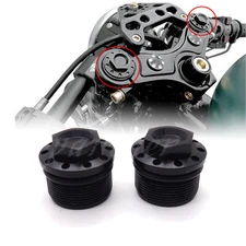 39mm Black Anodized Fork Tube Cap Bolt For Harley Sportster 1200 883 1987-2016