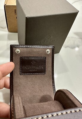 100% Authentic Patek Philippe Watch Travel Leather Case Pouch H997