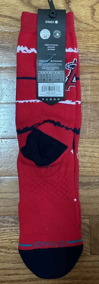 Anaheim Angels MLB Baseball Stance Casual Crew Socks NWT! - Imagem 3 de 4