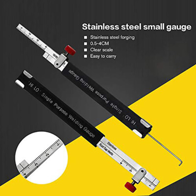 Welding Taper Gage Gauge Depth Ruler Gap Hole Inspection Tool Single Metric