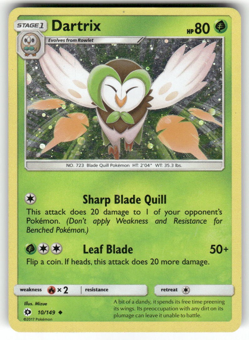 DARTRIX (COSMOS HOLO) - 010/149 - HP - Blister Exclusives - Promo - Pokemon