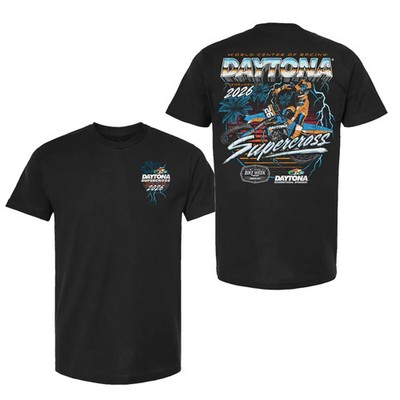 Daytona Supercross 2026 T-Shirt   Double Sided Motocross Racing Graphic for Dirt